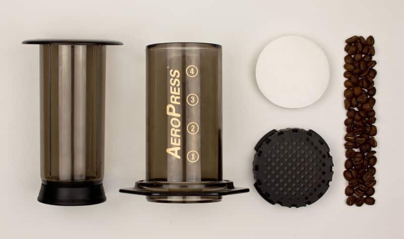 The components of the AeroPress