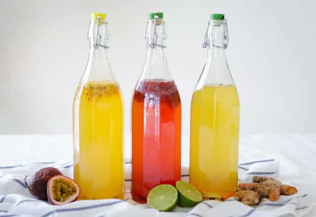 This is the sort of kombucha most people are familiar with - fruity, fizzy and not coffee kombucha.